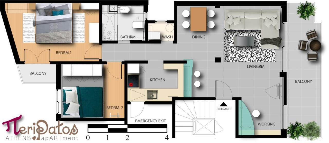Peripatos Apartment Athens Exterior photo